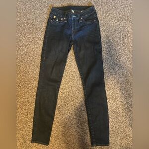 True Religion Women's Deep Indigo Skinny Jeans